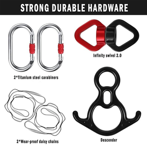 Équipement de hamac <span class=keywords><strong>aérien</strong></span> et de <span class=keywords><strong>yoga</strong></span> durable et portable de 10 m pour la danse volante acrobatique, en nylon - Product Image 3