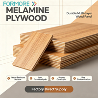 Contrachapado de Melamina Resistente a la Humedad FORMORE de 18 mm Estándar 4*8 Pies para Muebles de Interior