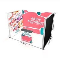 Nouvelle alternative LED : Affichage lumineux LED mural double face étanche pour stand d'exposition 10x10