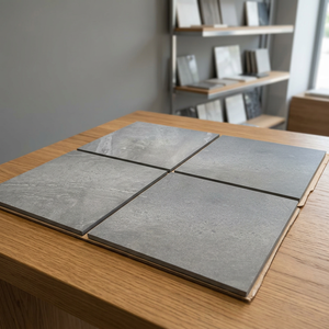 Carreaux de porcelaine extérieurs gris foncé Earthan 60x60cm 20mm R11, briques réfractaires robustes pour patio et hall, qualité export - Product Image 1
