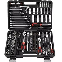 Kit d'Outils de Réparation Automobile pour Mécaniciens: Clés, Douilles et Coffret d'Outils à Main
