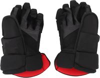 Guantes de Hockey Genéricos, con Acolchado de Nailon Extra, Pulgar Curvo, Refuerzos de Malla para Mejor Circulación de Aire, para Jugadores de Hockey sobre Hielo, Patinaje y Calle