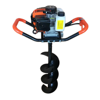 Haute puissance 52cc essence bricolage tarière de terre Machine de desserrage du sol agricole pour la plantation de vergers pieux de creusement d'arbres