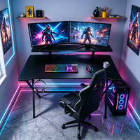Mesa de Juego para PC, Escritorio para Laptop, Mueble para Oficina en Casa, Estación de Estudio y Trabajo