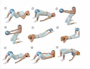 PVC tập thể dục ổn định bóng cho văn phòng nhà tập thể dục Pilates Yoga bóng ghế với vải cảm thấy vật liệu 55cm 25cm 65cm biểu tượng tùy chỉnh - Product Image 6