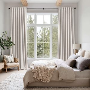 Ready Made Blackout Home Decor Vorhang für Wohnzimmer <span class=keywords><strong>Darpe</strong></span> Faux Leinen Vorhänge für Schlafzimmer Rideaux Fenster - Product Image 6