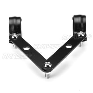Soporte Universal para Faro de Motocicleta de 37-41 mm, 41-51 mm, 51-61 mm, Abrazadera de Montaje Ajustable para Horquilla, Soporte para Faro Delantero Negro - Product Image 3