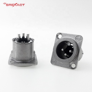 Conector de cable de audio Xlr multifunción Montaje en Panel de 3/5 pines con carcasa de metal - Product Image 2