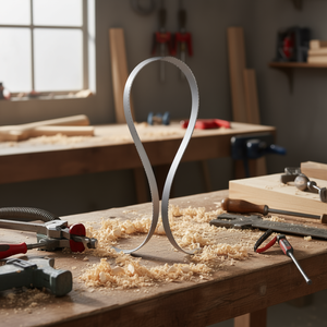 Cuchillas de sierra de cinta Fervi para cortar madera, 30 pulgadas x 1/8 pulgadas x 0.025 pulgadas, hoja metálica dentada - Product Image 3