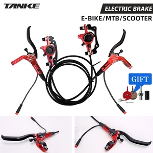 TANKE MTB 자전거 유압 디스크 브레이크 세트 160mm 로터 오일 캘리퍼 플레이트 전면 후면 전자 자전거 산악 자전거 오일 브레이크 부품 - Product Image 3