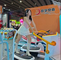 Máquina de juegos recreativos para interiores, simulador de deporte de Metal, máquina de juegos recreativos de vuelo permanente para surfear VR