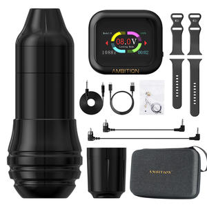 Machine à tatouer rotative professionnelle Ambition avec moteur sans noyau puissant, stylo à tatouer avec batterie S1 de 1300 mAh, bracelet - Product Image 1