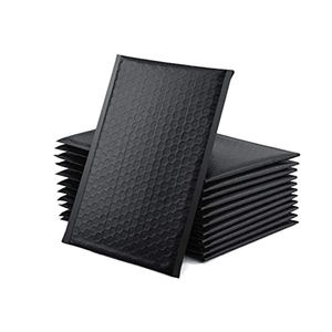 ถุงใส่ซองฟิล์มกันกระแทกสำหรับส่งฟิล์มโลโก้แบบกำหนดเองถุงใส่เสื้อผ้าอเนกประสงค์ถุงบรรจุภัณฑ์แบบมีฟองจดหมายสีดำ - Product Image 2