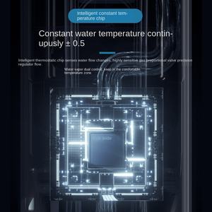 Chauffe-eau à <span class=keywords><strong>gaz</strong></span> intelligent sans eau froide avec surpresseur 13L, efficacité énergétique <span class=keywords><strong>de</strong></span> niveau II, vente en gros, pour cuisine, douche et bain, à température constante - Product Image 1