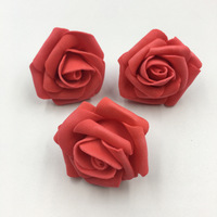 Bunga Mawar Buatan dari Busa 4,5cm Murah dan Tahan Lama, Kepala Bunga Kecil untuk DIY Karangan Bunga dan Hiasan Kue, 200 Pcs untuk Hari Ibu & Natal