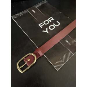 Cinturón de Cuero Genuino para Mujer, Hebilla de Anillo en D, Color Sólido, Casual, para Vestidos, Camisas y Chaquetas - Product Image 2