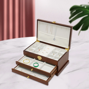 Scatole portaoggetti personalizzate in legno massiccio <span class=keywords><strong>eleganti</strong></span> portagioie e cartelli da parete come regali da donna diversi stili disponibili - Product Image 3