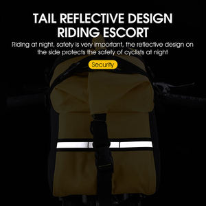 Sacoche de vélo portable WEST BIKING, grande capacité, imperméable, réfléchissante, résistante à l'usure - Product Image 4