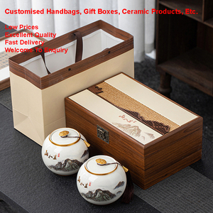 Custom personalizzato grande valigia Set da tè <span class=keywords><strong>scatola</strong></span> <span class=keywords><strong>regalo</strong></span> di lusso colore personalizzato tazza da caffè in ceramica artigianato per confezione <span class=keywords><strong>regalo</strong></span> in legno - Product Image 2