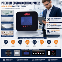 Panel Frontal Táctil de PC/Acrílico de 1.00mm de Grosor, Brillante/Mate, Antirrayas, Resistente a los Rayos UV, Corte CNC de Precisión, Moldeado para Equipos