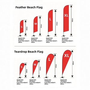 ธงขนนกแบบพกพา ธงชายหาดแบบเปิดได้ ธงแบบมีดจับ ธงขนาดใหญ่ ลดราคา - Product Image 2