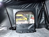Tente de toit à coque en aluminium 230 x 152 cm, sac complet, coque E-coat, système de fixation scellé, axe neutre, OEM