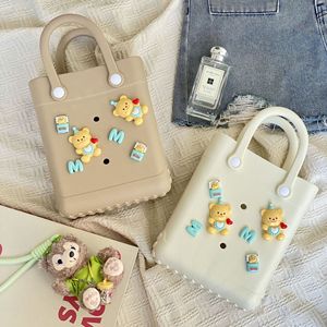 Bolso de mano para mujer, tipo Eva, para playa, con orificios, DIY, producto superventas en comercio electrónico, bolsa de almacenamiento, impermeable para exteriores, bolso cuadrado pequeño - Product Image 2