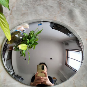 Miroir convexe en verre personnalisé de courbe profonde de forme ronde pour l'inversion de camion d'autobus sans fibre de carbone - Product Image 1