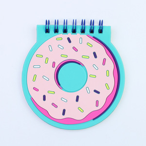Carnet de notes miniature personnalisé en silicone, forme de dessin animé, papeterie créative, forme d'animal mignon avec stylo - Product Image 5