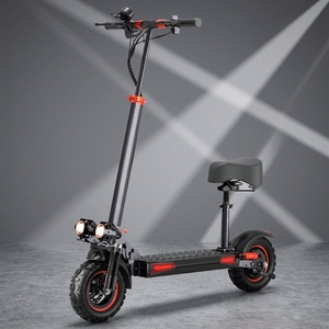 Potente Scooter Elettrico Fuoristrada per Adulti con Sedile, Doppio Motore, Alta Velocità, Pieghevole, Impermeabile, 60km, 18Ah, Sospensioni Complete, Pneumatici Larghi - Product Image 1