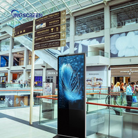 Écran Publicitaire INGSREEN Totem LCD Affichage Numérique Ascenseur Kiosque Tactile avec Caméra