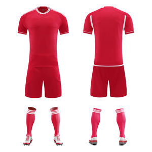 Haute qualité conception personnalisée <span class=keywords><strong>France</strong></span> maillots de football respirant Polyester équipe Kits confortable taille régulière ensembles de shorts en gros - Product Image 1