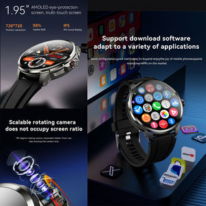 Reloj inteligente GPS con tarjeta Sim 1,75 pulgadas Oncell pantalla táctil 1100mAh batería 30W Cámara 4G WiFi Bluetooth NFC función de llamada - Product Image 3