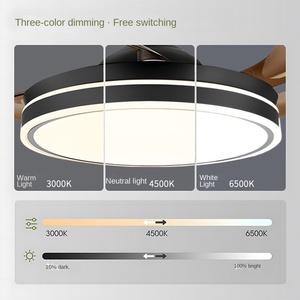 Luces de ventilador de techo Led blancas cálidas para sala de estar con Control remoto de estilo moderno 36 42 pulgadas 5 años de garantía - Product Image 3