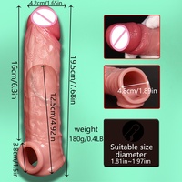 Manchon pénien en silicone liquide réutilisable pour l'amélioration des performances, préservatif retardateur, stimulation du point G, couvre-pénis réaliste, jouets sexuels LM-CT607-6