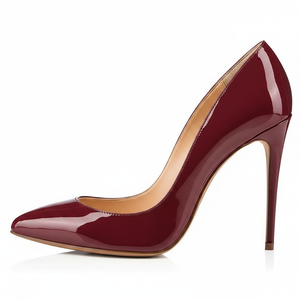 Scarpe da Donna con <span class=keywords><strong>Tacco</strong></span> a Spillo e Punta Affusolata in Vernice, Classiche Scarpe con <span class=keywords><strong>Tacco</strong></span> Alto, Multicolore, Vendita all'Ingrosso OEM Personalizzabile - Product Image 5