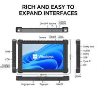 Tableta resistente Android Industrial F6 de 12000 Mha, tableta resistente Nfc de pulgadas, Windows I5 Ip67, resistente al agua, 4g/5G, tableta resistente de 10 pulgadas