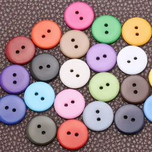 Botones de Resina Ecológicos Coloridos de 2 Agujeros al por Mayor, Botones de Repuesto de Alta Calidad para Camisas y Abrigos, para Manualidades de Moda y Costura - Product Image 3