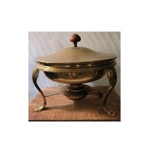 จานอุ่นอุ่นอาหาร/จานอุ่นทองเหลืองอินเดีย/จานชุบทองแดงแกะสลักแบบโบราณ - Product Image 3