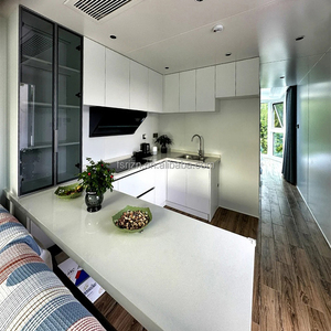 <span class=keywords><strong>Casa</strong></span> de espacio moderno desmontada móvil <span class=keywords><strong>casa</strong></span> pequeña Casas prefabricadas Modernas instalaciones de ocio para Villa Material de acero - Product Image 4
