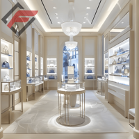 Vitrine murale flottante moderne pour bijoux, présentoir de luxe pour sacs avec éclairage LED pour boutique, gain de place