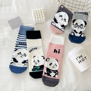महिला कोरियन शैली मध्य-ट्यूब जानवर स्ट्रॉबेरी भालू सुंदर कार्टून गुलाबी बिल्लियों कपास मोजे महिलाओं थोक - Product Image 4