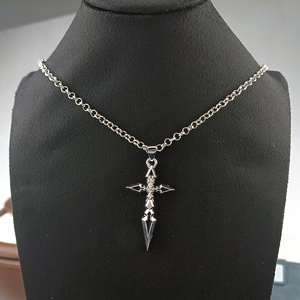Collier Fate Stay Night, collier avec pendentif croix Fate Zero Saber <span class=keywords><strong>Emiya</strong></span> pour femmes et hommes, accessoires, bijoux manga, cadeau - Product Image 2