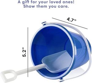 12 Mảnh Xô Bãi Biển Đồ Chơi Thiết Lập Cho Trẻ Mới Biết Đi Và Trẻ Em Bền Chơi Cát Xô Và Xẻng Kit Đầy Màu Sắc Cát Đồ Chơi Cho Các Chuyến Đi Bãi Biển - Product Image 3