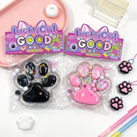 Jouet Squishy Grande Patte de Chat, Doux, à Remontée Lente, en TPR, Anti-Stress, Cadeau pour Enfants, Vente en Gros Usine, Personnalisable, Emballage PVC