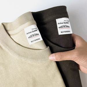 300克制造商印花高品质白色棉休闲超大空白Dtg印花全定制平纹t恤男式t恤 - Product Image 1