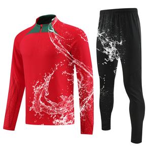 Conjunto de Treino de Futebol com Manga Longa, Secagem Rápida, Antibacteriano, Logotipo Personalizado, Unissex Adulto, 100% Poliéster - Product Image 5