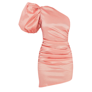 2021 <span class=keywords><strong>ultima</strong></span> di Base Puffy Manica Increspato Hot Notte Mini Vestito Da Ballo Festa di Compleanno di Un Braccio Da Sera Vestiti Sexy Per Le Donne - Product Image 6