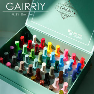 Venta al por mayor profesional de etiqueta privada 48 colores de esmalte de uñas de gel transparente esmalte de gel UV OEM Hema libre <span class=keywords><strong>Lidan</strong></span> Nail Design Kit Set Box - Product Image 3