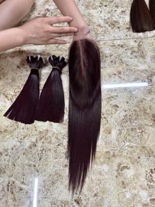 Cheveux vierges non traités 100% humains de qualité supérieure du Vietnam, trame de cheveux pour salon et acheteurs en gros - Product Image 4